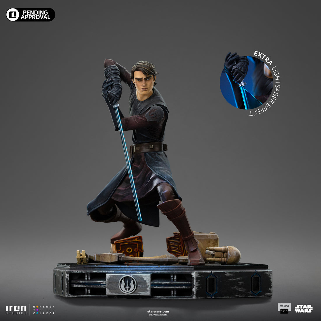 Pre-Order -  Statue Anakin Skywalker - Star Wars: Clone Wars - Art Scale 1/10 - Iron Studios