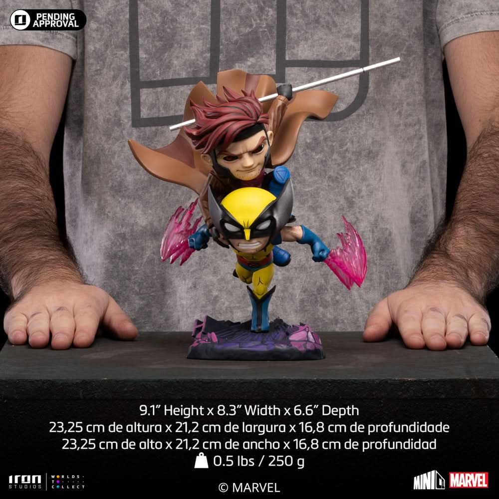 Digital Pre-Order - Statue Gambit and Wolverine - X-Men 97 - MiniCo - Iron Studios