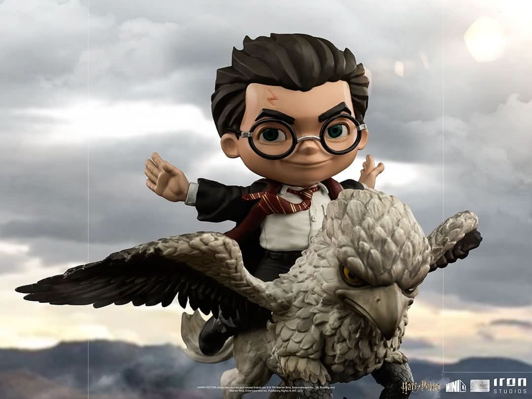 Statue Harry Potter and Buckbeak - Harry Potter - MiniCo Illusion - Iron Studios