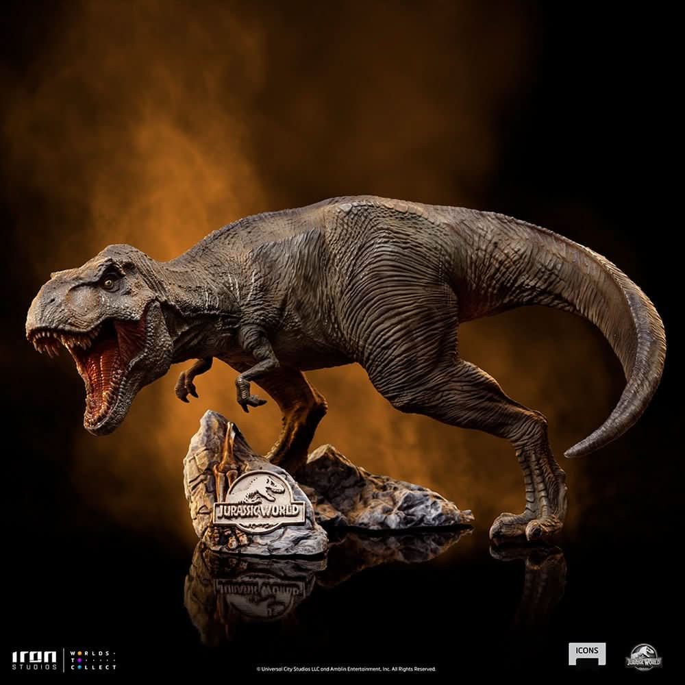 Statue T - Rex - Jurassic World - Icons - Iron Studios