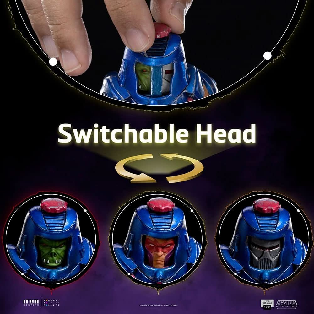 Statue Man - e - Faces - Masters of the Universe - Art Scale 1/10 - Iron Studios