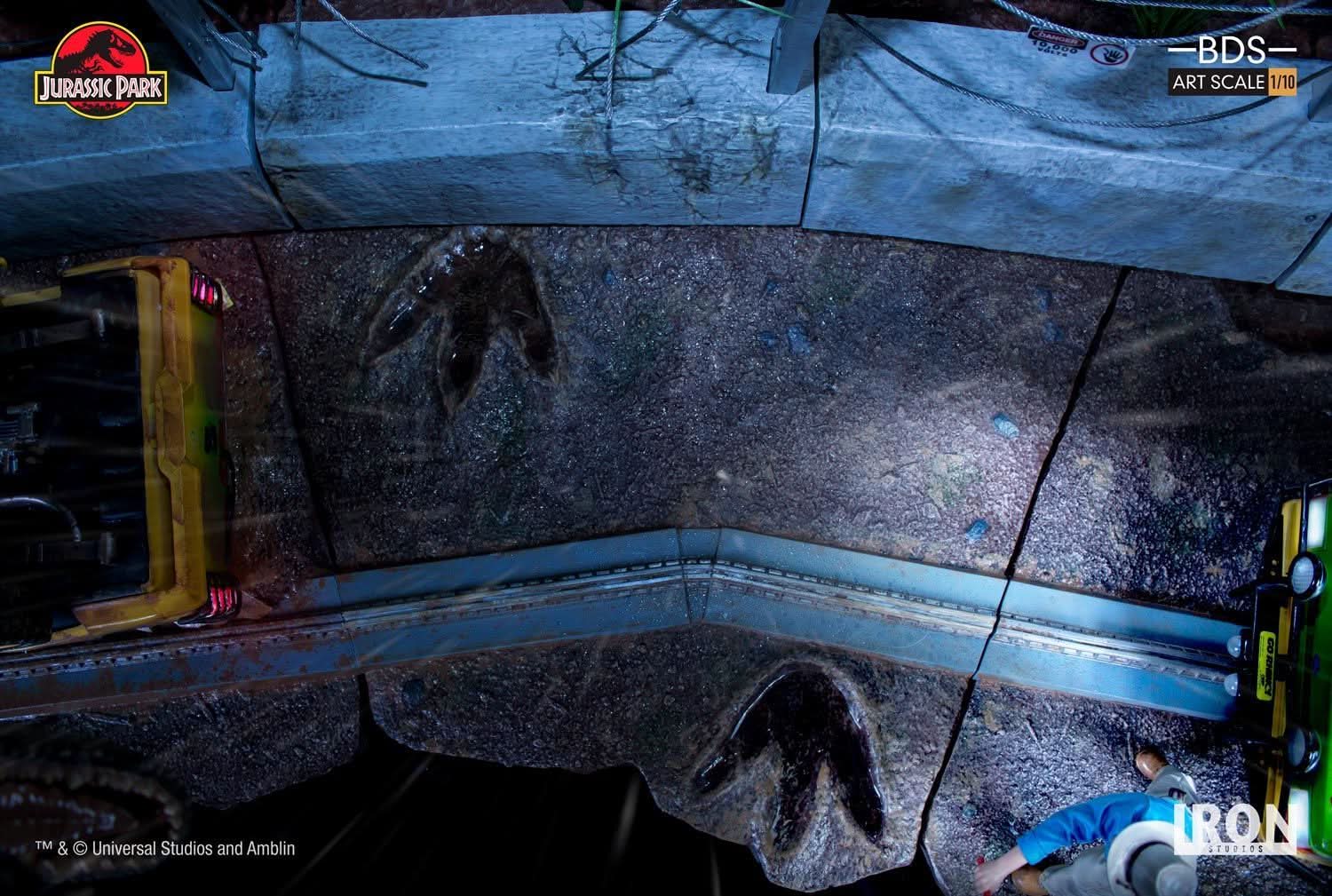 Statue T - Rex Attack - Art Scale 1/10 - Jurassic Park - Set A/B - Iron Studios