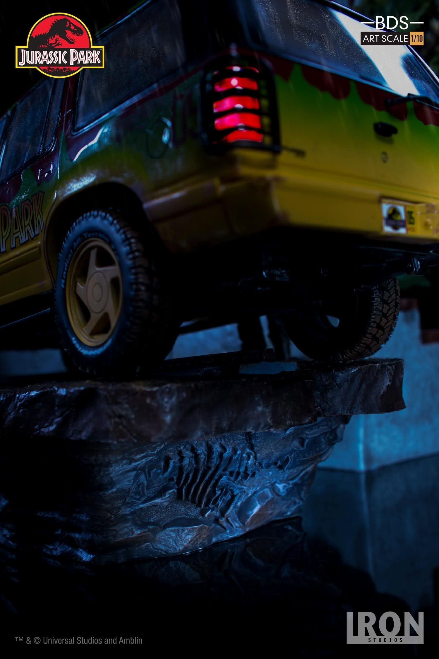 Statue T - Rex Attack - Art Scale 1/10 - Jurassic Park - Set A/B - Iron Studios