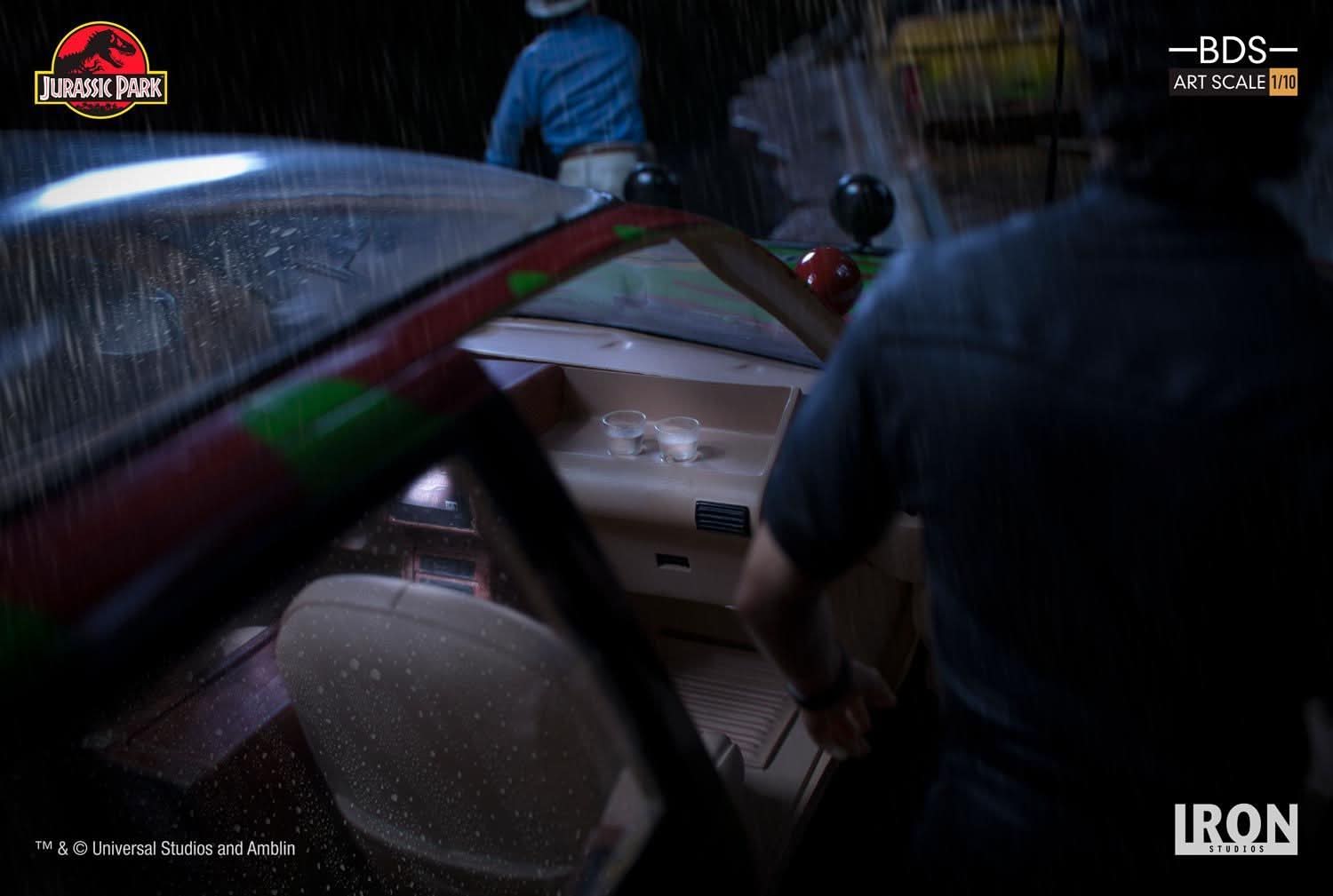 Statue T - Rex Attack - Art Scale 1/10 - Jurassic Park - Set A/B - Iron Studios