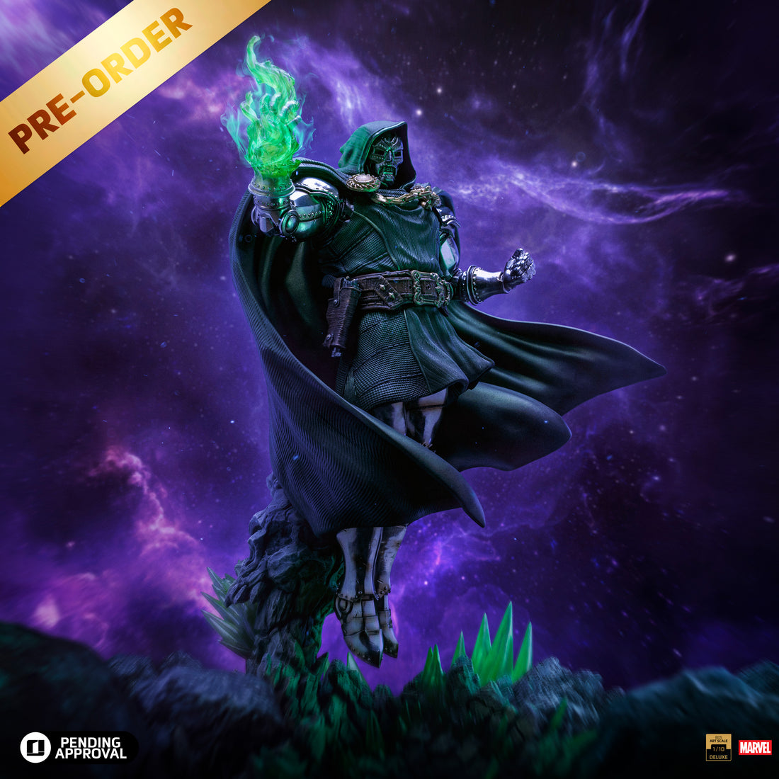 Pre-Order- Statue Doctor Doom Deluxe - Infinity Gauntlet Diorama - BDS Art Scale 1/10 - Iron Studios