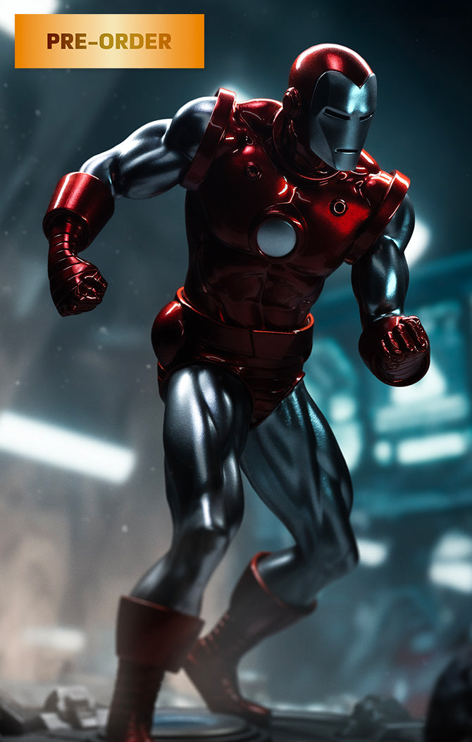 Statue Iron Man Red & Chrome - Marvel Comics - Art Scale 1/10 - Iron Studios