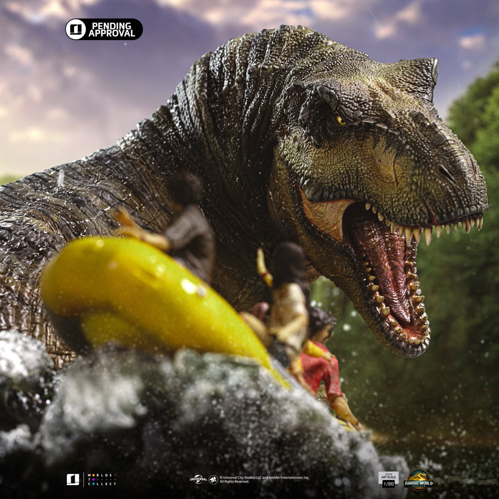 Pre-Order -  Statue T-Rex River Scene - Jurassic World: Rebirth - Demi Art Scale 1/20 - Iron Studios
