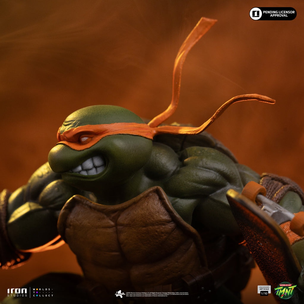 Pre-Order - Statue Michelangelo Unleashed - Teenage Mutant Ninja Turtles - Art Scale 1/10 - Iron Studios
