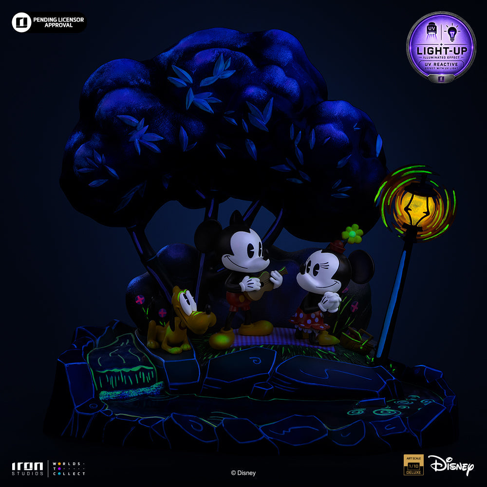 Pre-Order - Statue Mickey, Minnie and Pluto's Day at the Park  - Disney Classics - Deluxe Art Scale 1/10 - Iron Studios