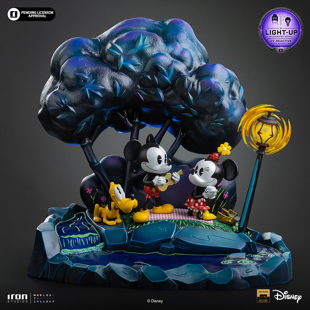Pre-Order - Statue Mickey, Minnie and Pluto's Day at the Park  - Disney Classics - Deluxe Art Scale 1/10 - Iron Studios