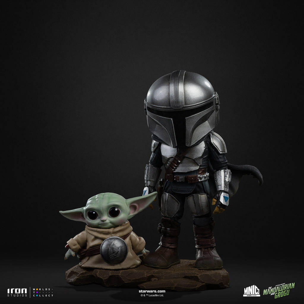 Pre-Order - Statue Mandalorian and Grogu - The Mandalorian - MiniCo - Iron Studios