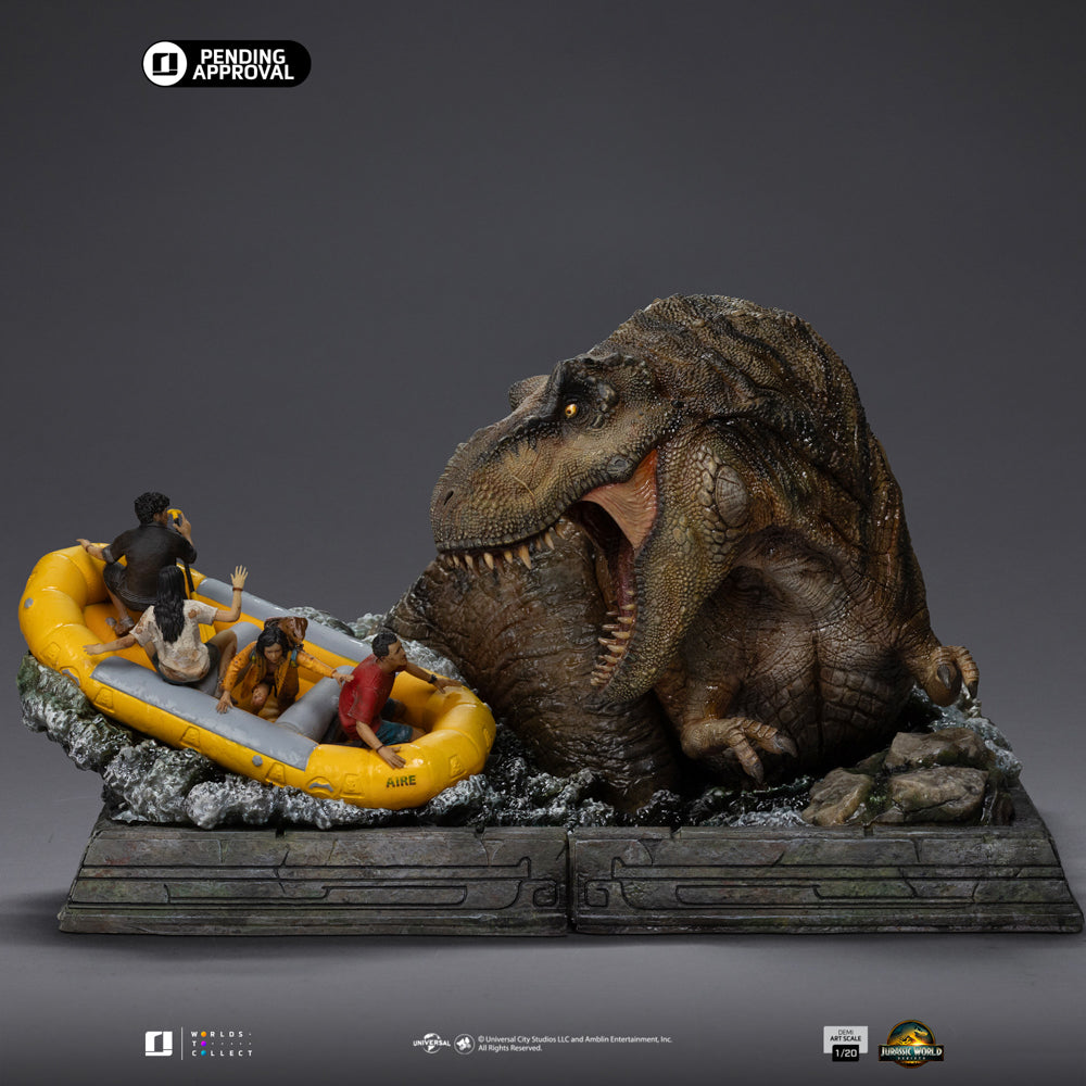 Pre-Order - Statue T-Rex River Scene - Jurassic World: Rebirth - Demi Art Scale 1/20 - Iron Studios
