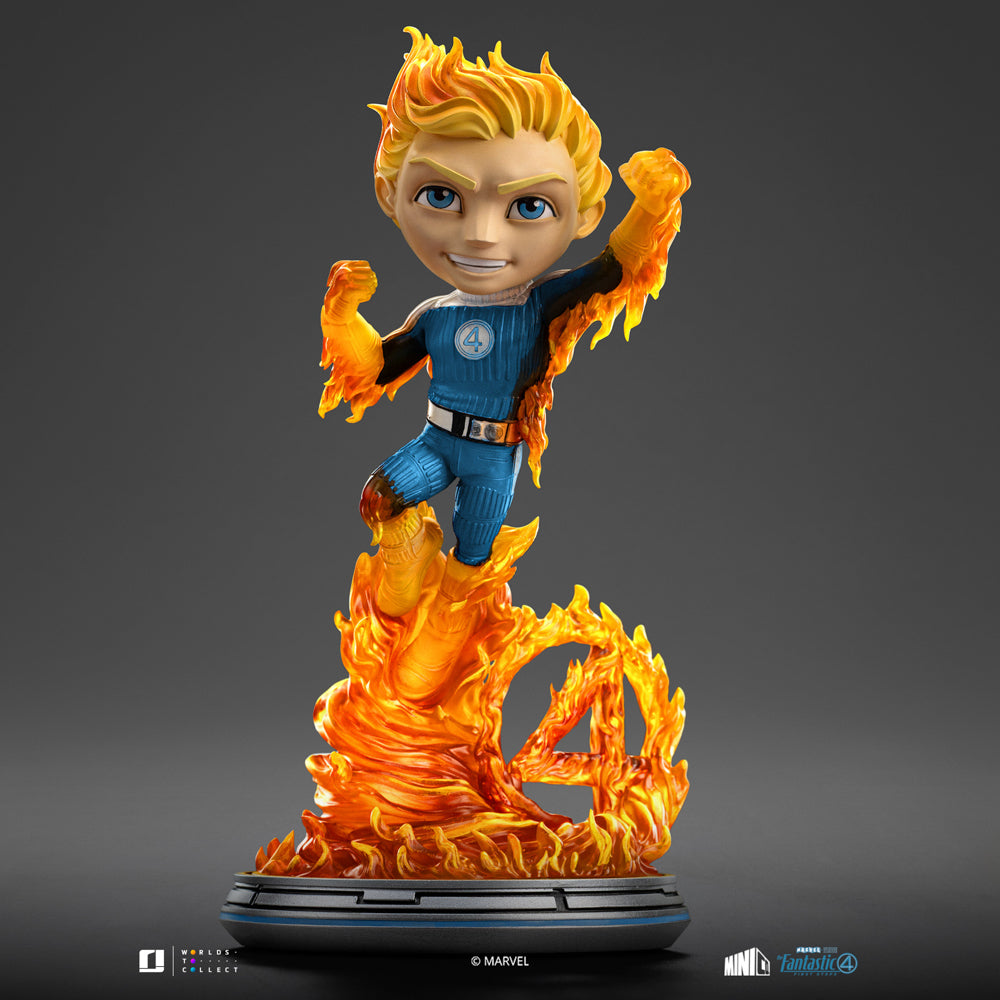 Pre-Order - Statue Human Torch (Blue Suit Variant) - Fantastic Four - Minico - Iron Studios