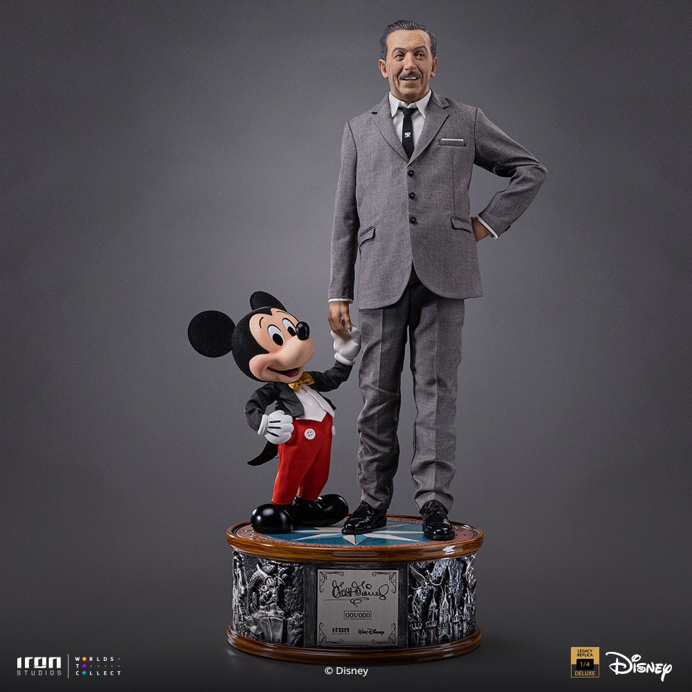 Pre-Order - Statue Walt Disney & Mickey Mouse - Disney Classics - Legacy Replica 1/4 - Iron Studios