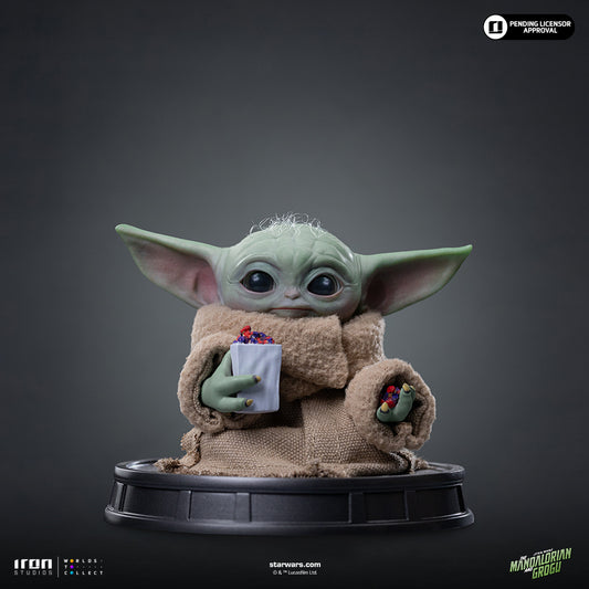 Pre-Order - Statue Grogu Popcorn Time - Mandalorian and Grogu Movie - Grogu Collection - Iron Studios