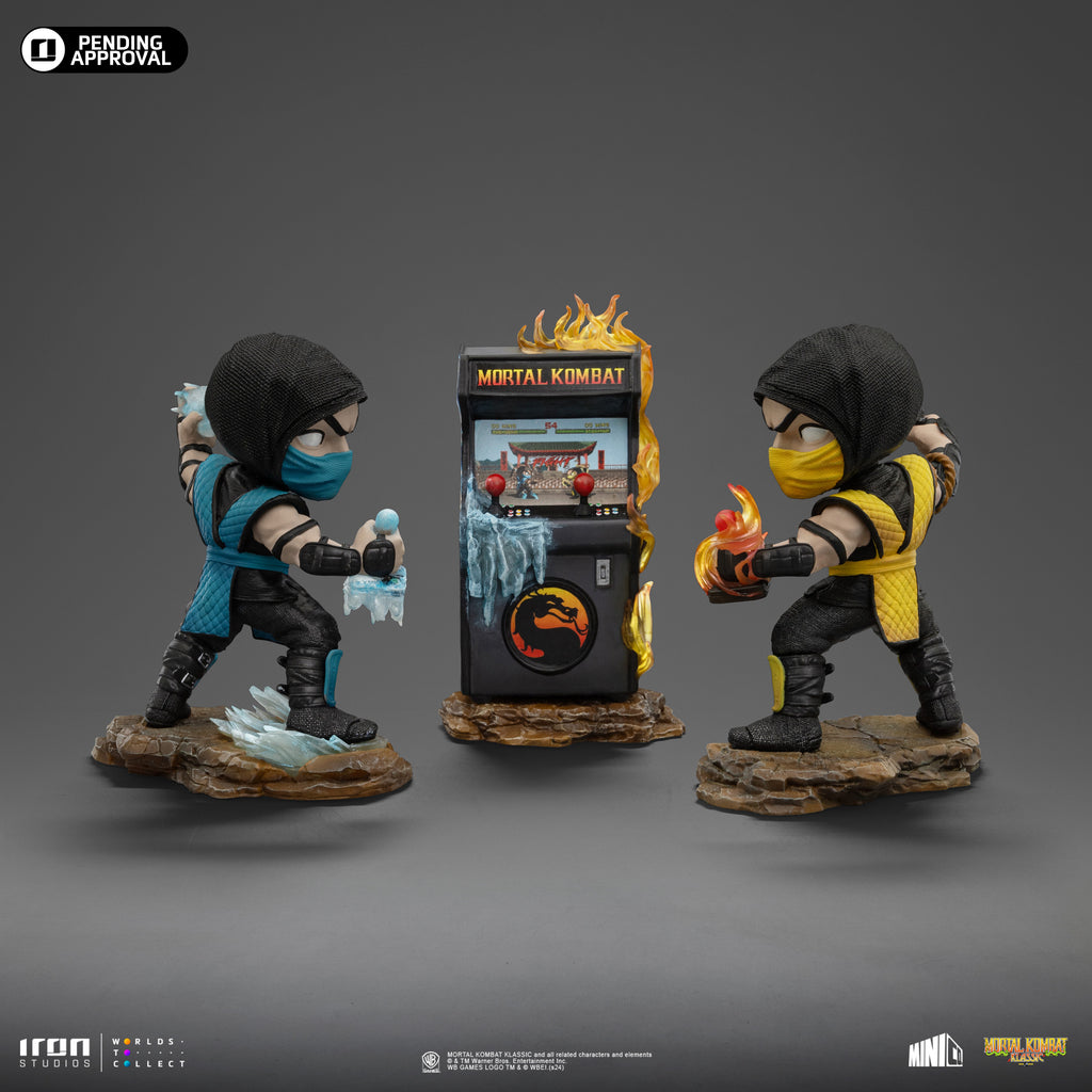Statue Scorpion vs Sub-Zero Arcade Set (2024 Event Exclusive) - Mortal Kombat - MiniCo - Iron Studios