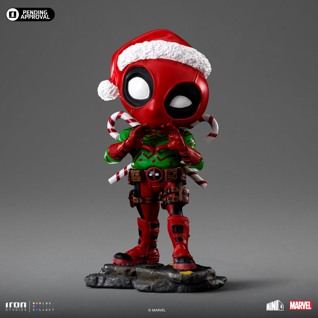 Statue Deadpool (Holidays Version) - Marvel Comics - Minico - Iron Studios