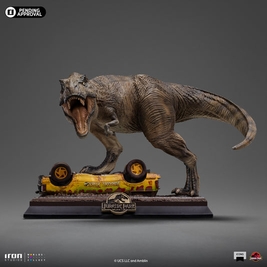 Pre-Order - Statue T-Rex Attack - Jurassic Park - Icons - Iron Studios