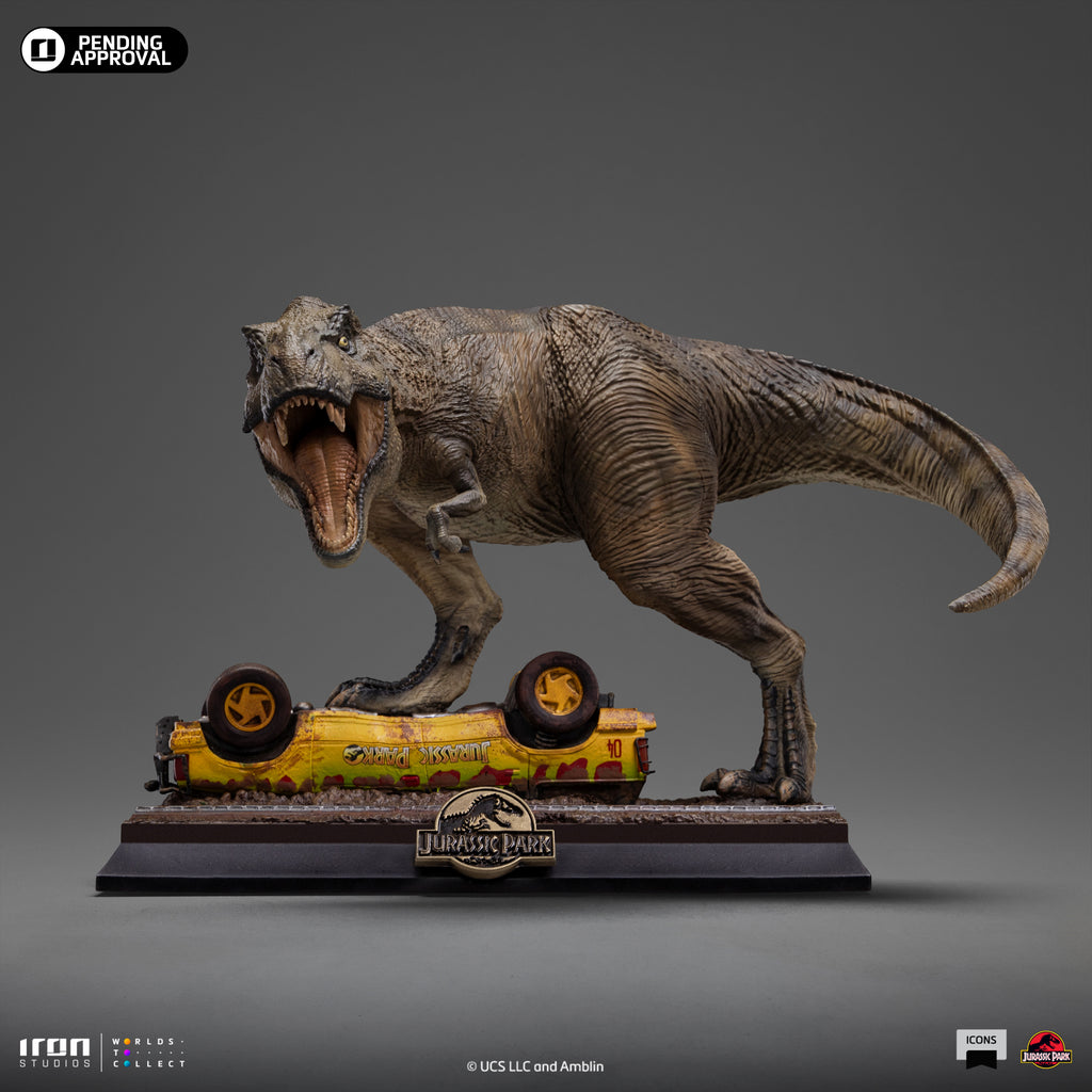 Pre-Order - Statue T-Rex Attack - Jurassic Park - Icons - Iron Studios