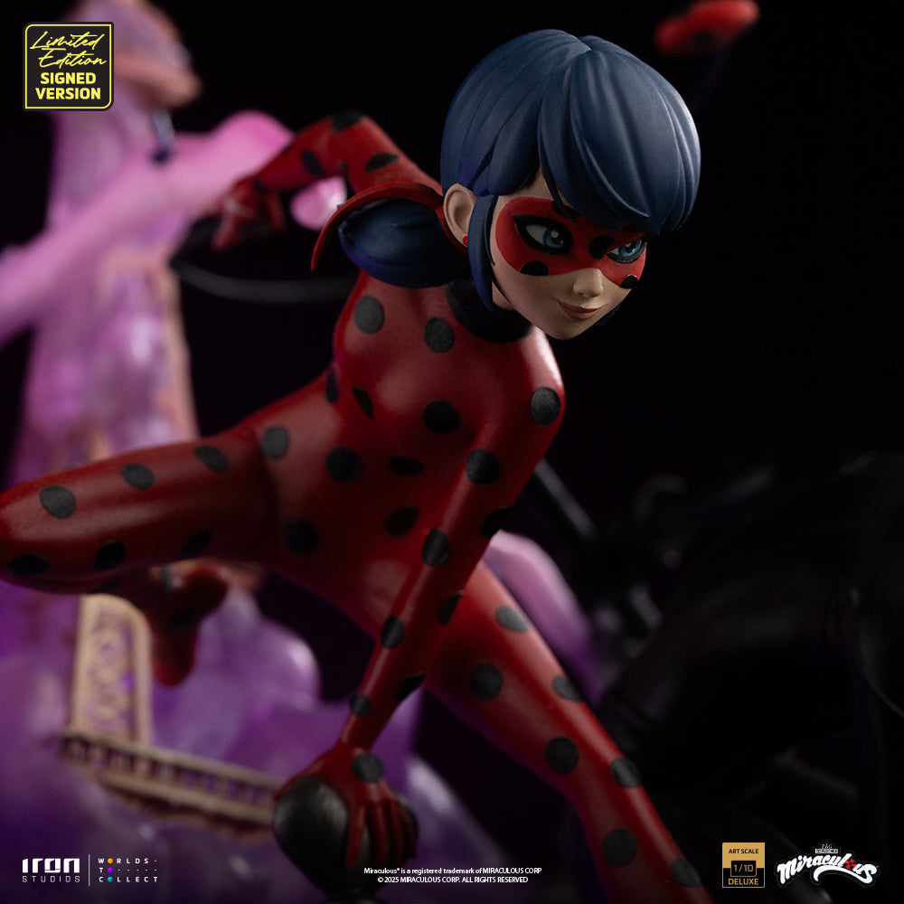 Pre-Order - Ladybug and Cat Noir - Miraculous 10th Anniversary Signed Edition - Deluxe Art Scale 1/10 - Iron Studios