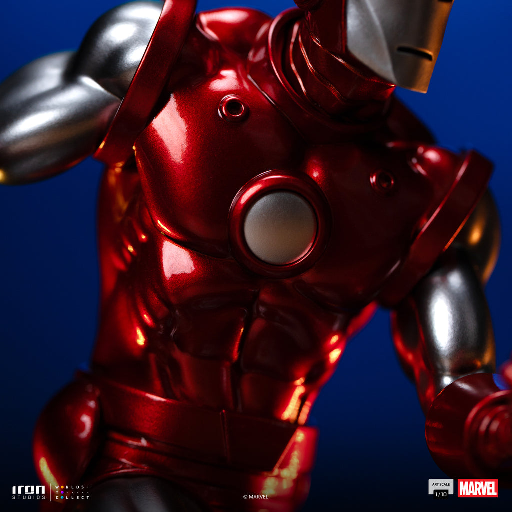 Statue Iron Man Red & Chrome - Marvel Comics - Art Scale 1/10 - Iron Studios
