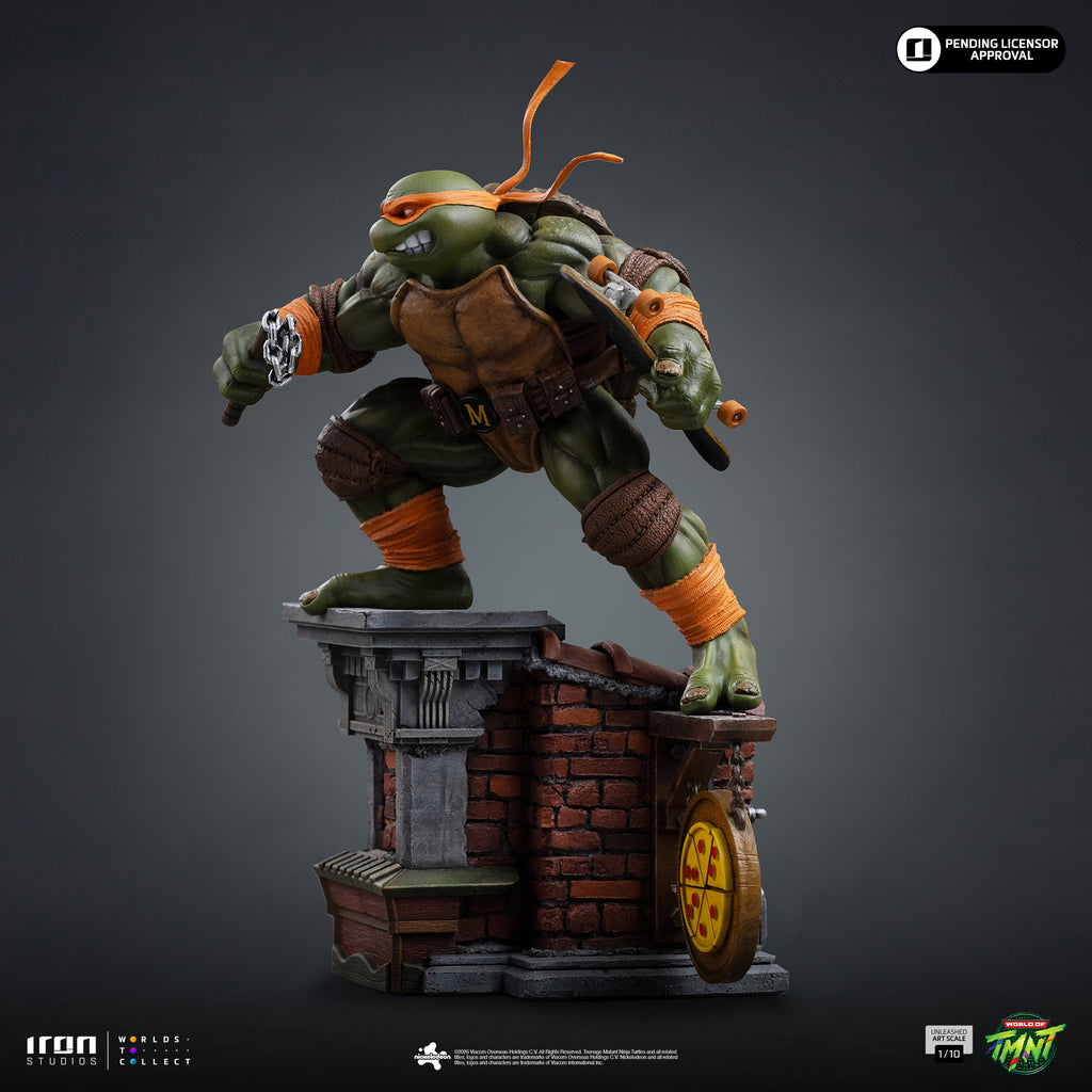 Pre-Order - Statue Michelangelo Unleashed - Teenage Mutant Ninja Turtles - Art Scale 1/10 - Iron Studios
