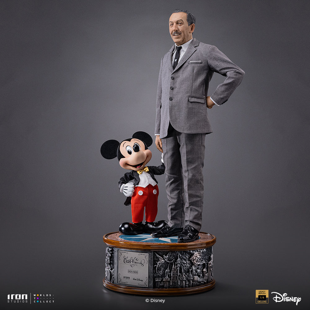 Pre-Order - Statue Walt Disney & Mickey Mouse - Disney Classics - Legacy Replica 1/4 - Iron Studios