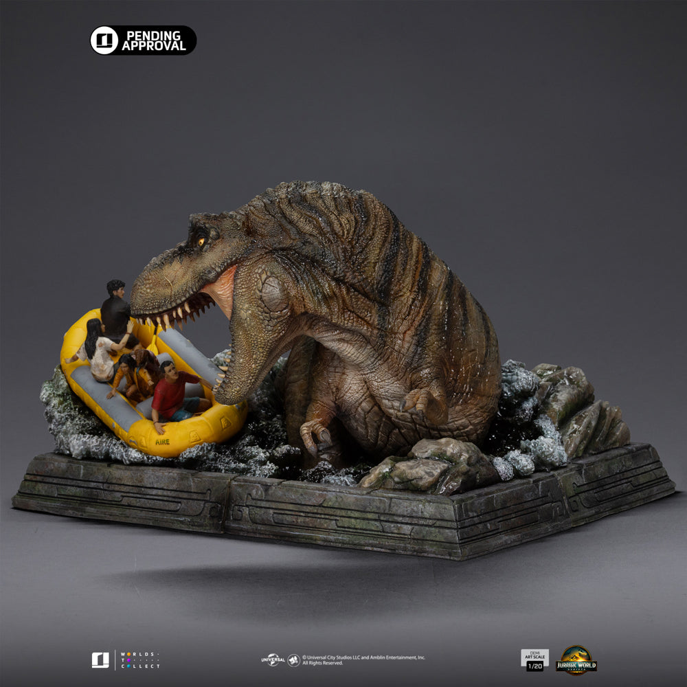 Pre-Order - Statue T-Rex River Scene - Jurassic World: Rebirth - Demi Art Scale 1/20 - Iron Studios
