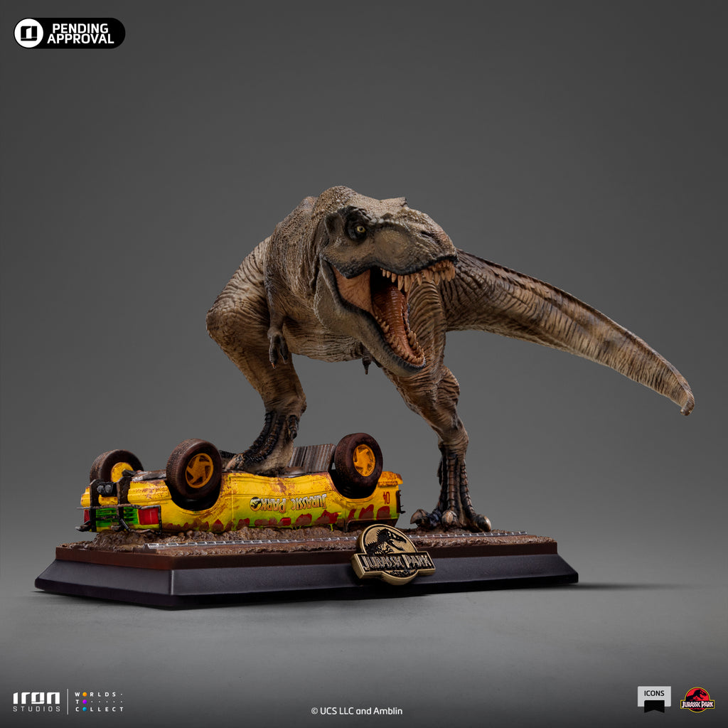 Pre-Order - Statue T-Rex Attack - Jurassic Park - Icons - Iron Studios