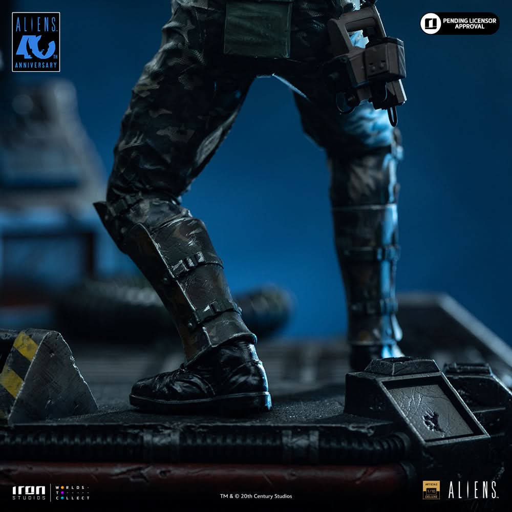 Pre-Order - Statue Alien Xenomorph Warrior vs Corporal Dwayne Hicks Deluxe - Aliens - Art Scale 1/10 - Iron Studios