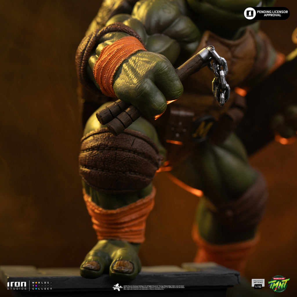 Pre-Order - Statue Michelangelo Unleashed - Teenage Mutant Ninja Turtles - Art Scale 1/10 - Iron Studios