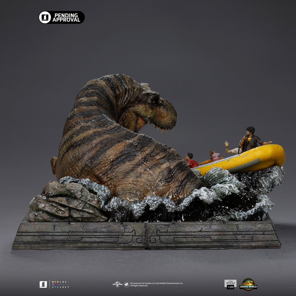 Pre-Order - Statue T-Rex River Scene - Jurassic World: Rebirth - Demi Art Scale 1/20 - Iron Studios