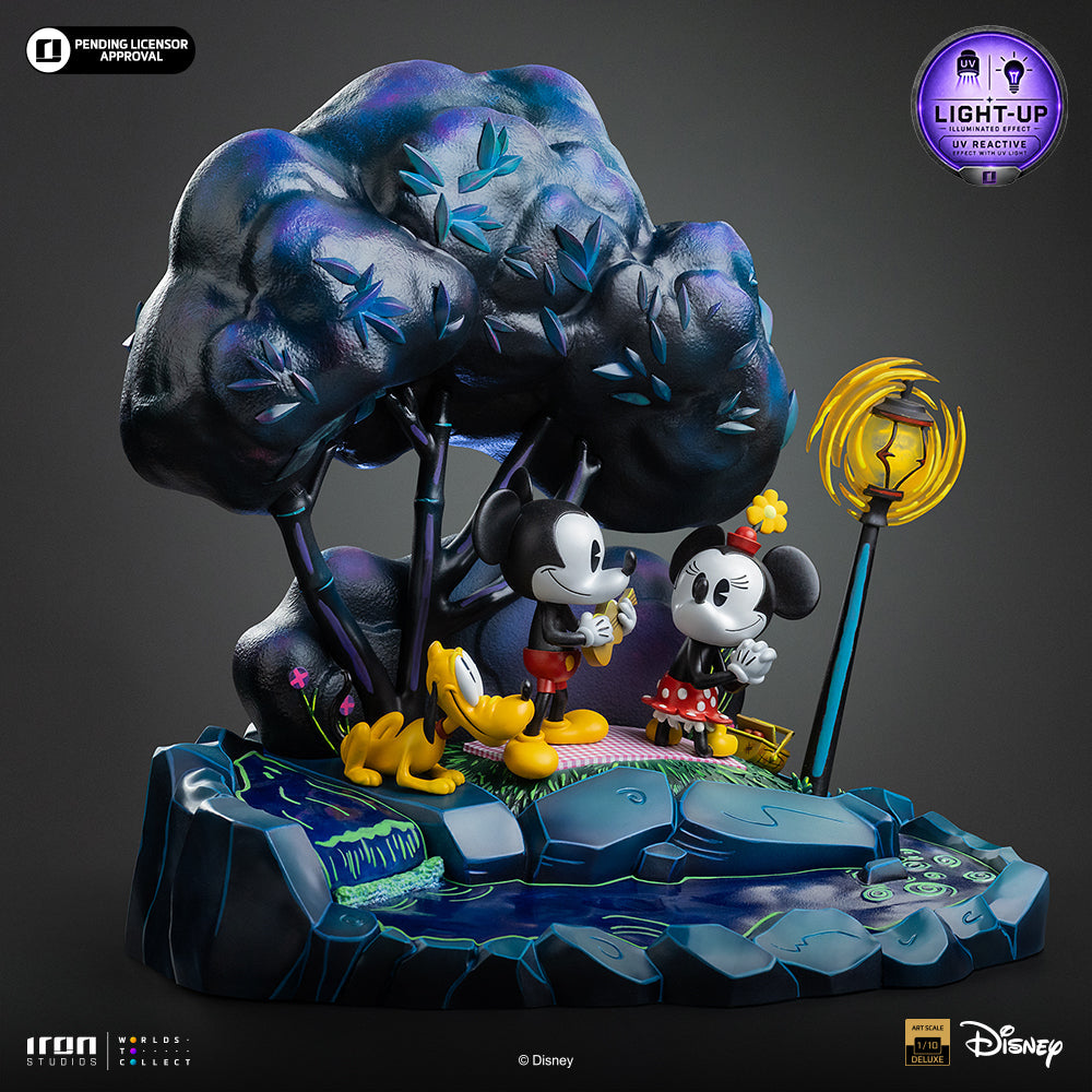 Pre-Order - Statue Mickey, Minnie and Pluto's Day at the Park  - Disney Classics - Deluxe Art Scale 1/10 - Iron Studios