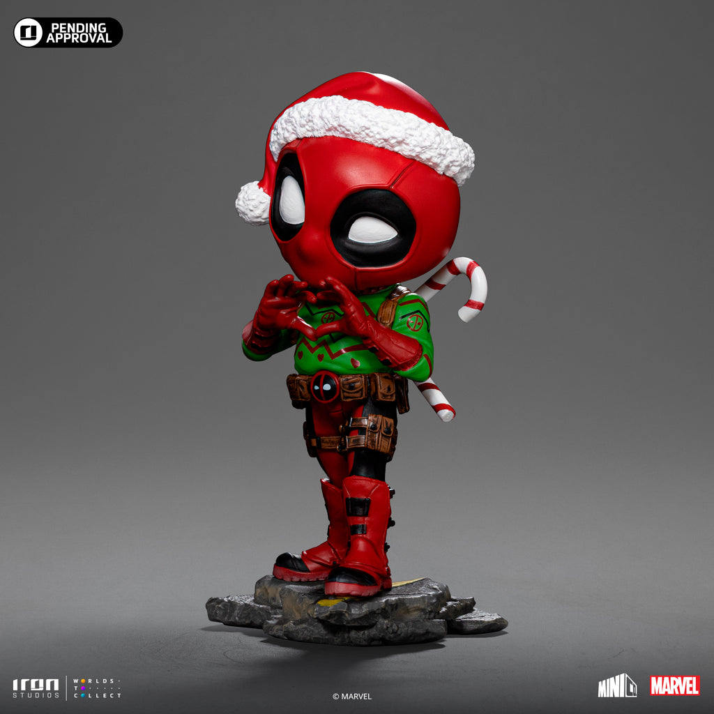 Statue Deadpool (Holidays Version) - Marvel Comics - Minico - Iron Studios