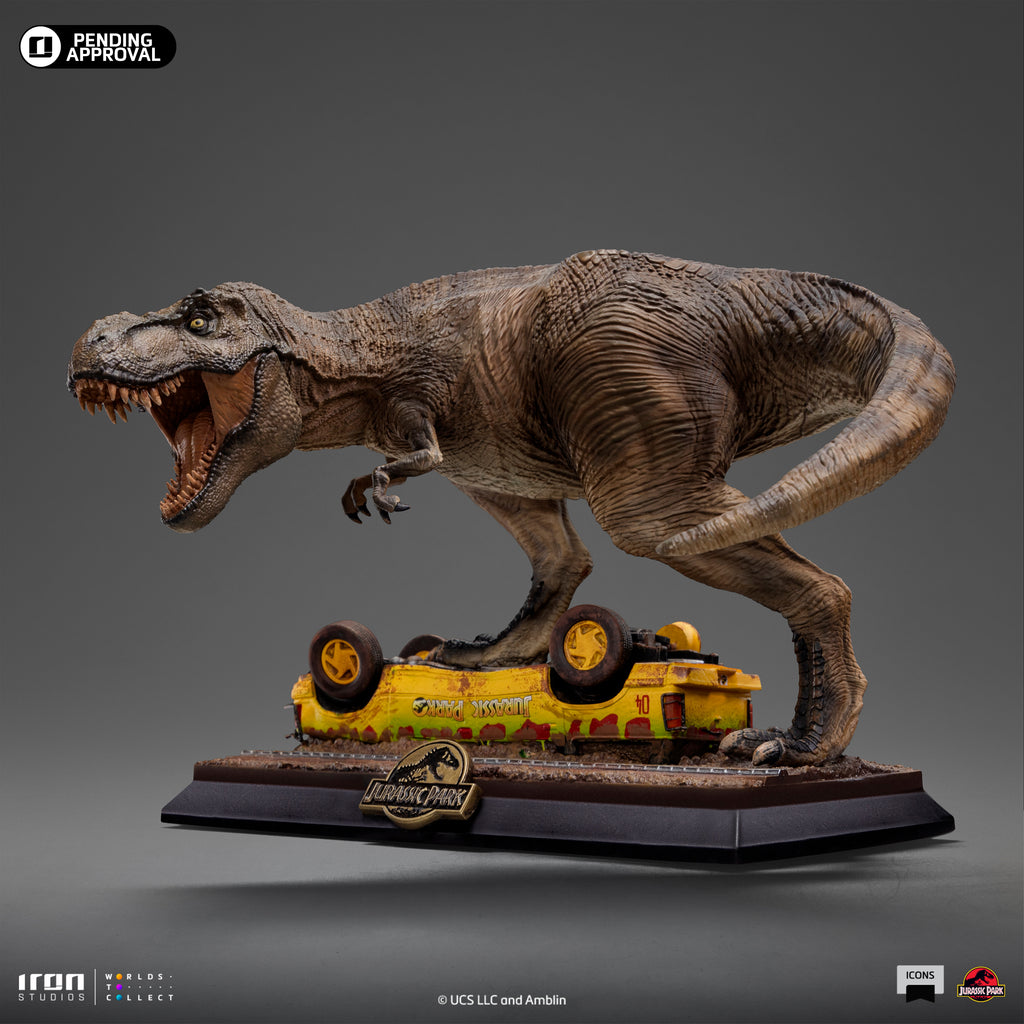 Pre-Order - Statue T-Rex Attack - Jurassic Park - Icons - Iron Studios