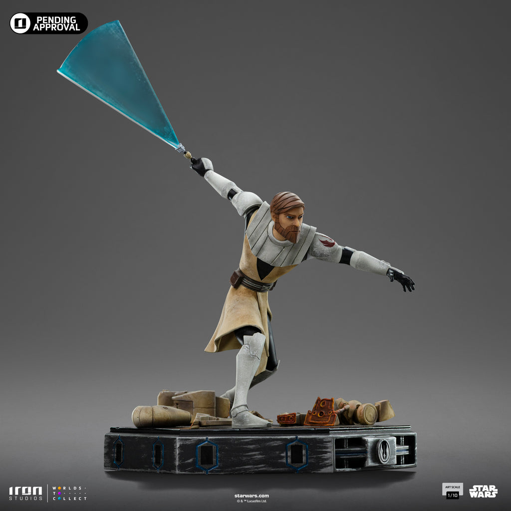 Pre-Order -  Statue Obi-Wan Kenobi – Star Wars: Clone Wars - Art Scale 1/10 - Iron Studios