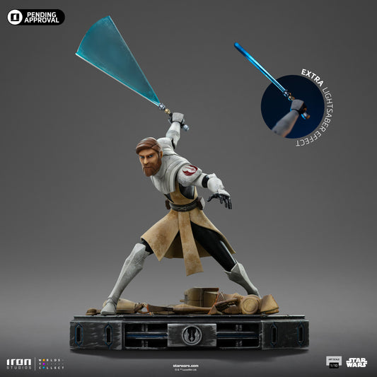 Statue Obi-Wan Kenobi – Star Wars: Clone Wars - Art Scale 1/10 - Iron Studios