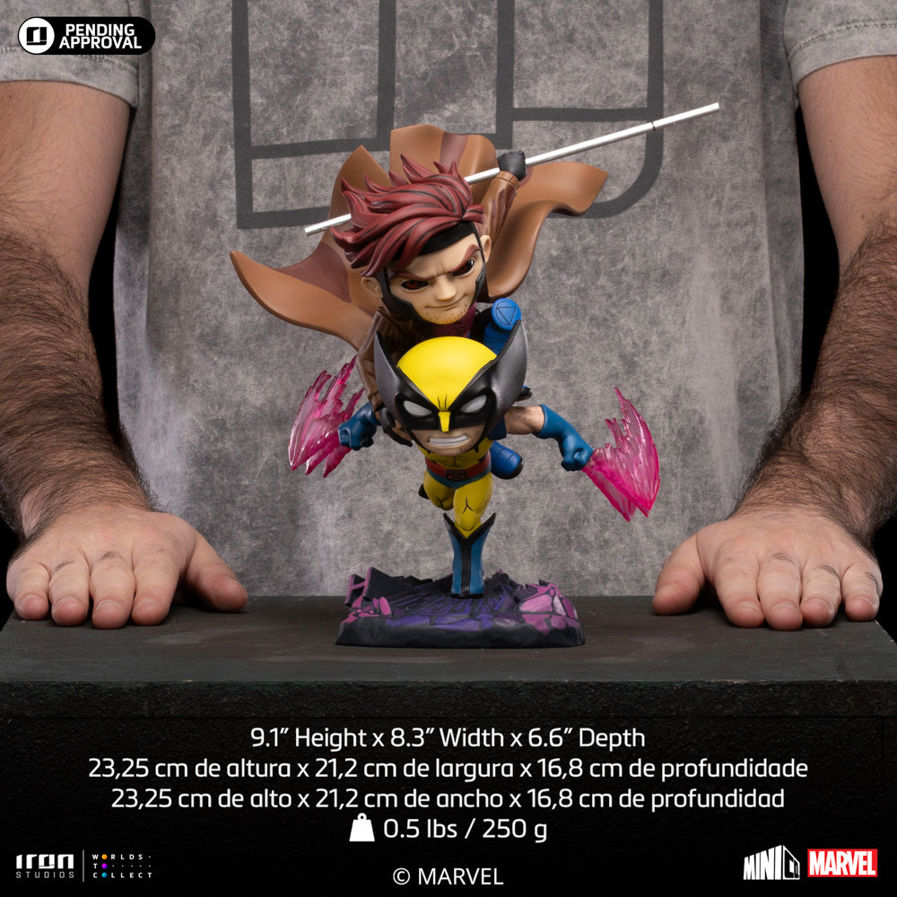 Digital Pre-Order - Statue Gambit and Wolverine - X-Men 97 - MiniCo - Iron Studios