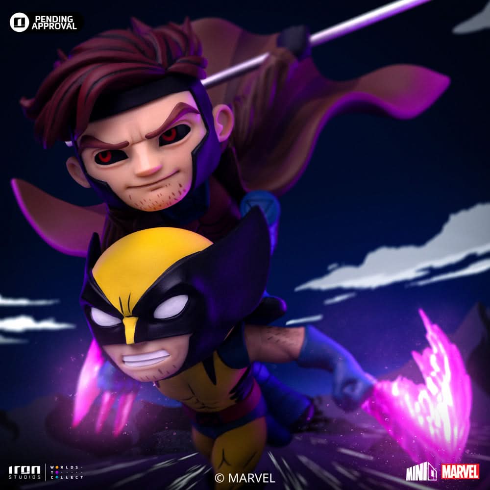 Statue Gambit and Wolverine - X-Men '97 - Minico - Iron Studios