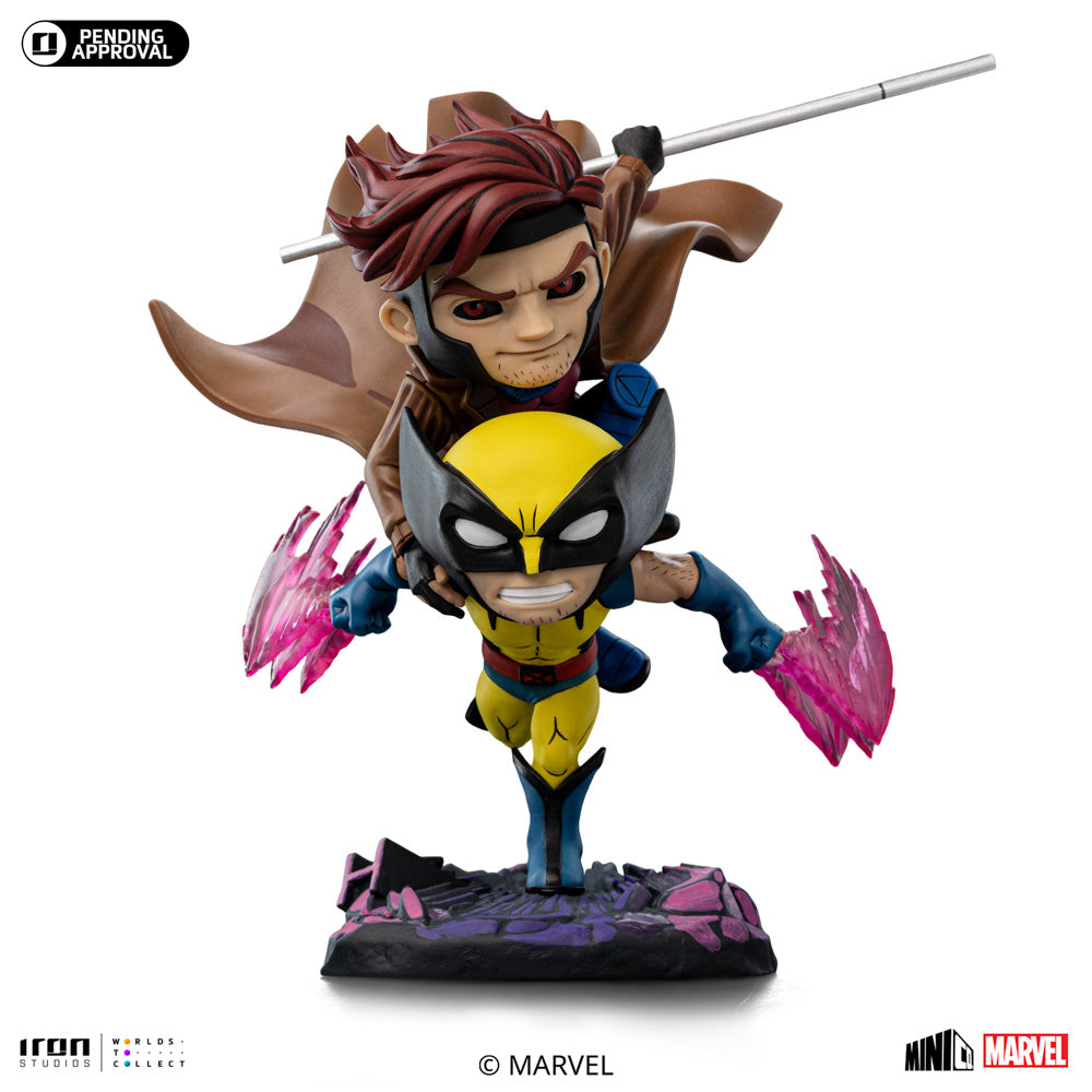 Digital Pre-Order - Statue Gambit and Wolverine - X-Men 97 - MiniCo - Iron Studios