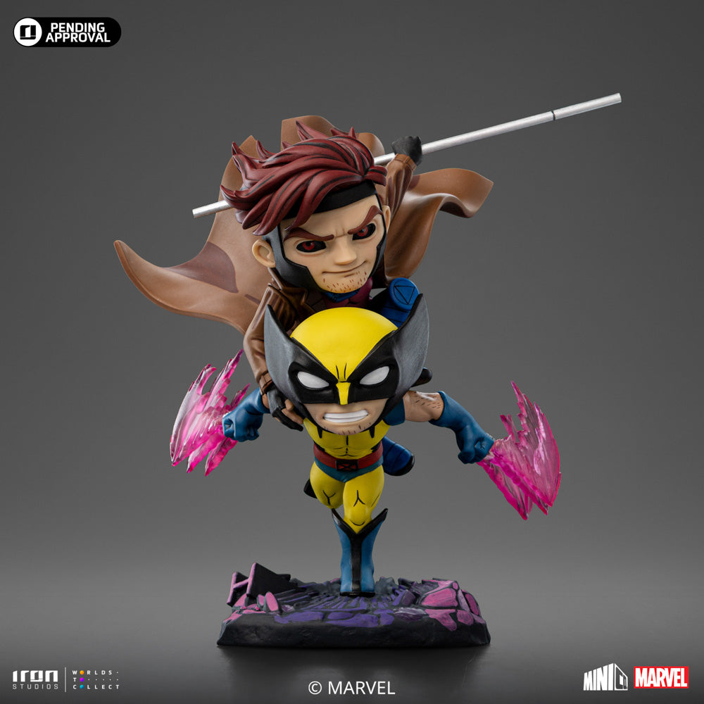 Digital Pre-Order - Statue Gambit and Wolverine - X-Men 97 - MiniCo - Iron Studios