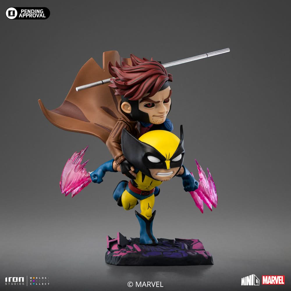 Statue Gambit and Wolverine - X-Men '97 - Minico - Iron Studios