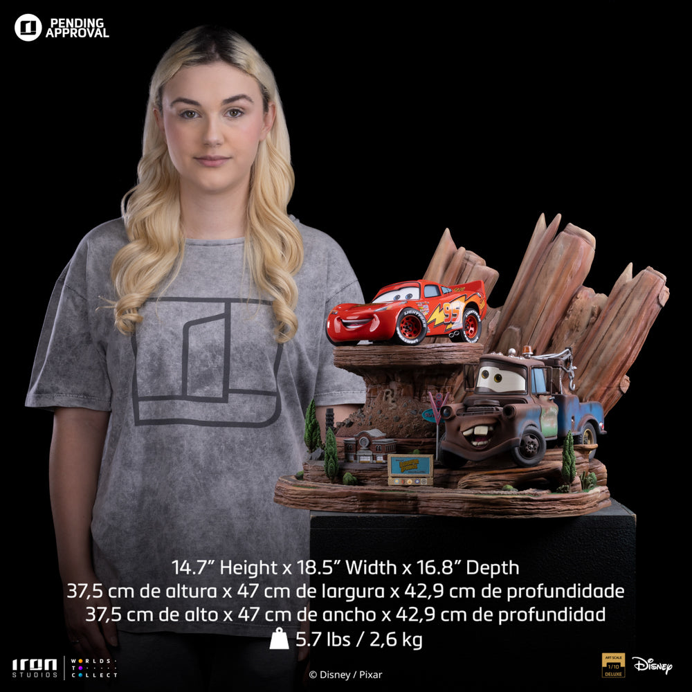 Statue Lightning Mcqueen & Tow Mater - Cars - Deluxe Art Scale 1/10 - Iron Studios