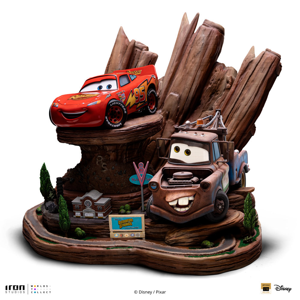 Digital Pre-Order - Statue Lightning Mcqueen & Tow Mater - Cars - Deluxe Art Scale 1/10 - Iron Studios