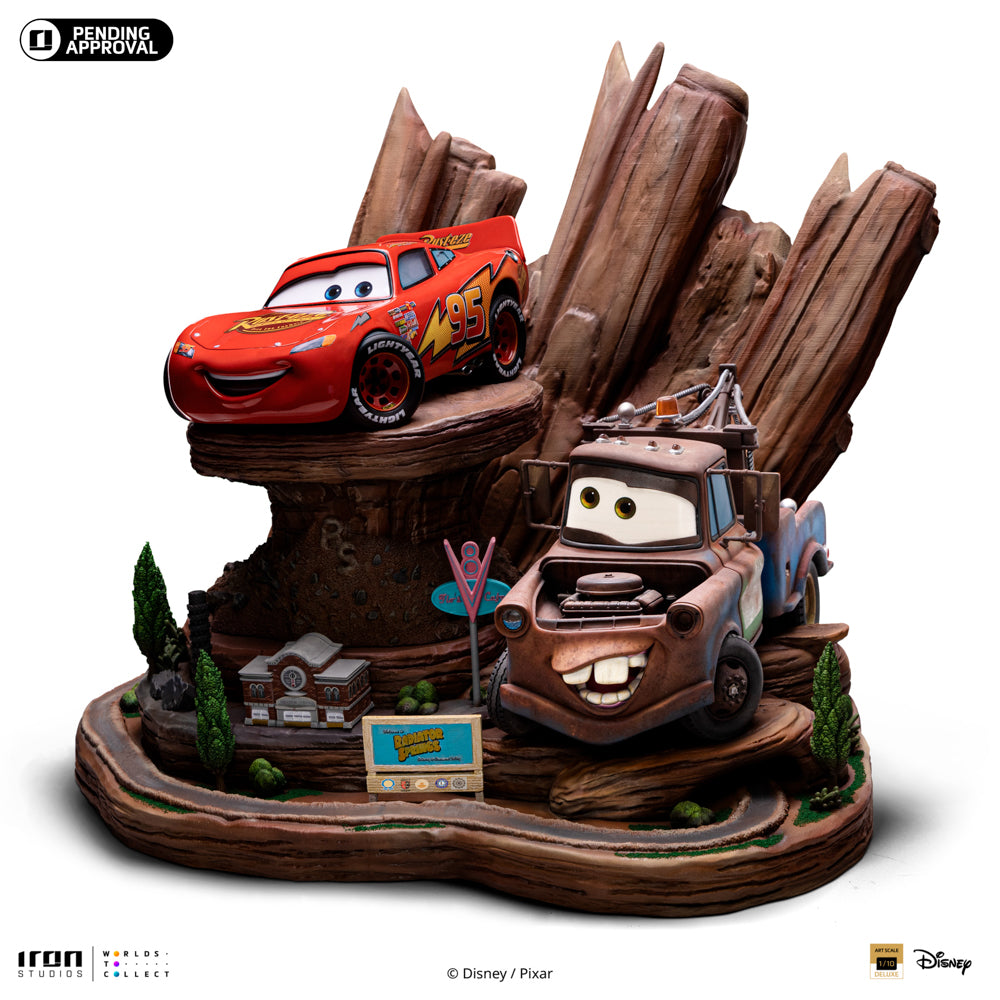 Digital Pre-Order - Statue Lightning Mcqueen & Tow Mater - Cars - Deluxe Art Scale 1/10 - Iron Studios