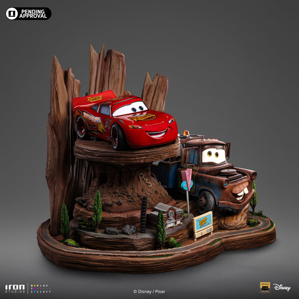 Digital Pre-Order - Statue Lightning Mcqueen & Tow Mater - Cars - Deluxe Art Scale 1/10 - Iron Studios