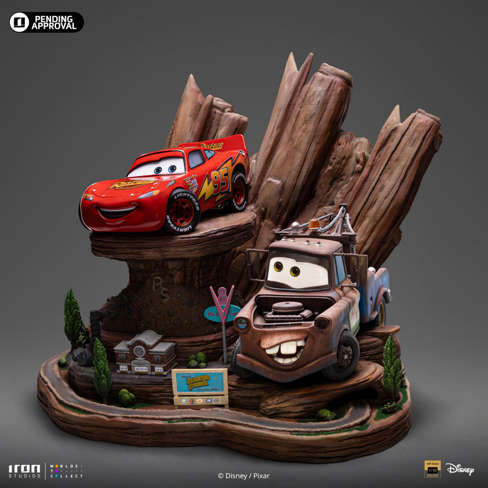 Digital Pre-Order - Statue Lightning Mcqueen & Tow Mater - Cars - Deluxe Art Scale 1/10 - Iron Studios