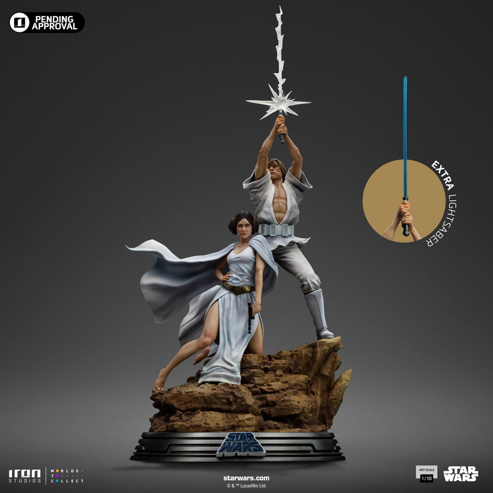 Digital Pre-Order - Statue Luke and Leia - Star Wars - Art Scale 1/10 - Iron Studios