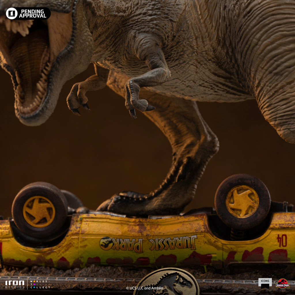 Pre-Order - Statue T-Rex Attack - Jurassic Park - Icons - Iron Studios