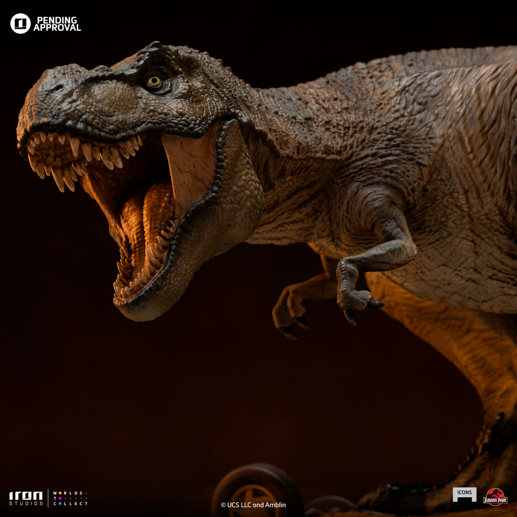 Pre-Order - Statue T-Rex Attack - Jurassic Park - Icons - Iron Studios